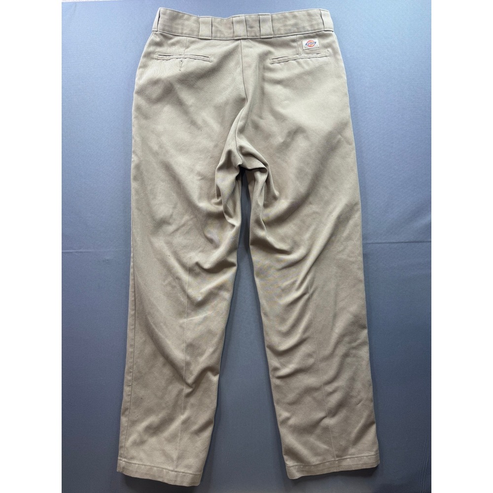 Dickies Khaki Straight Leg Work Pants Men Casual Chino Pants Size 32x32 - Picture 7 of 10